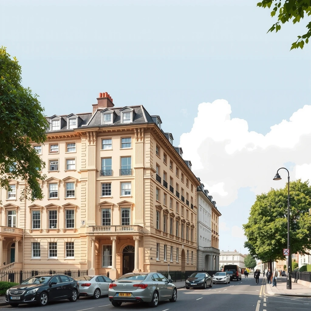 South Kensington - Museum quarter with elegant residential buildings