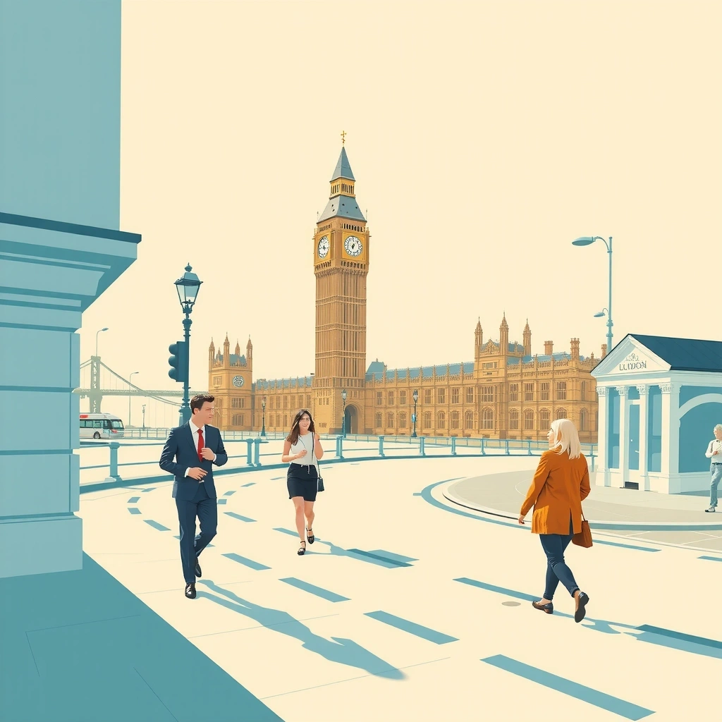 Westminster - Government buildings and commercial district in central London